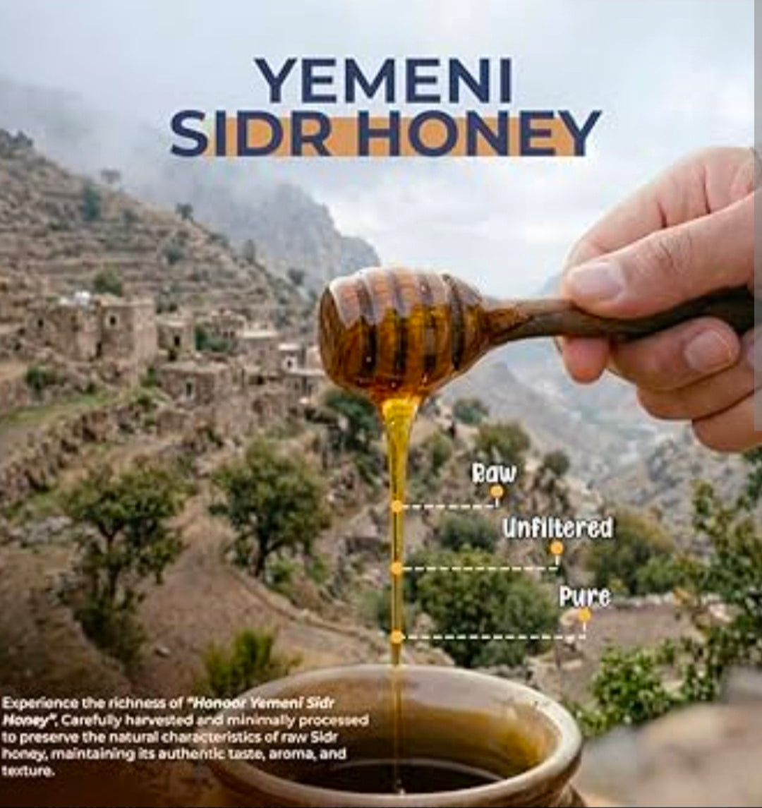 100% Pure Yemeni Sidr Honey — Wadi Al Hadramaut Origin(Do'ani hadrami) 500
